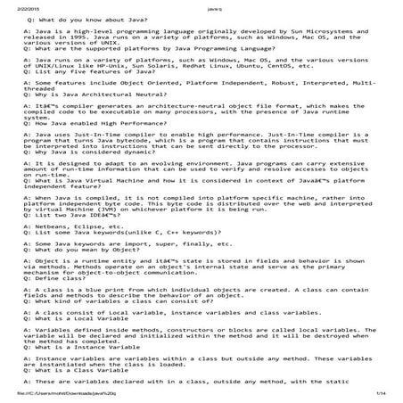 Java basics..... | PDF image.