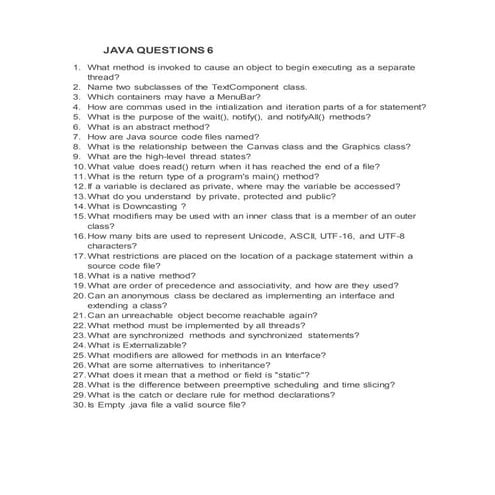 Technical Questions Modify