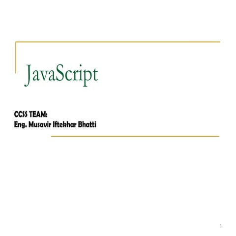 Javascript | PPT