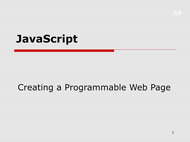 Java script | PPT