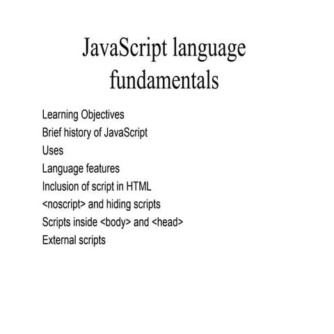 Java script | PPT