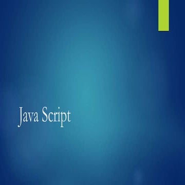 Javascript | PPT