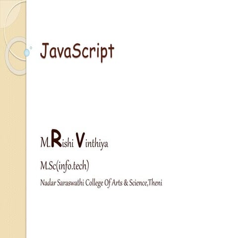 Java script | PPT