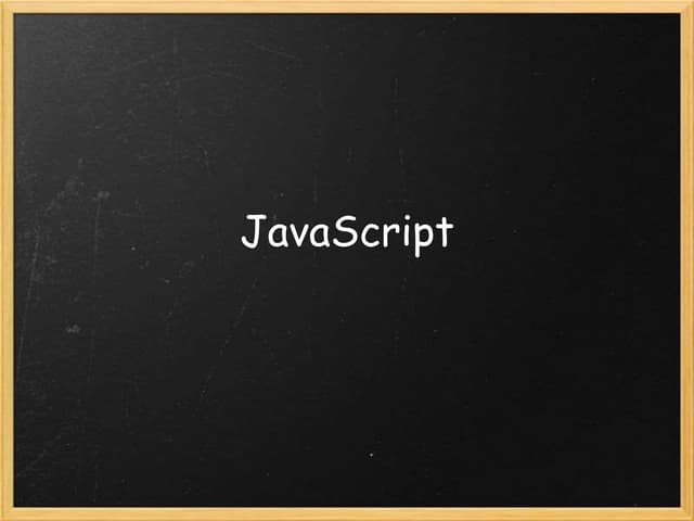 Java script | PPT