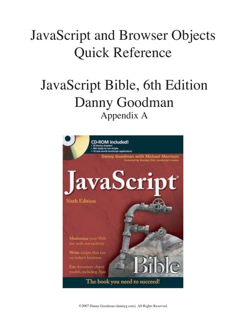 javascript reference