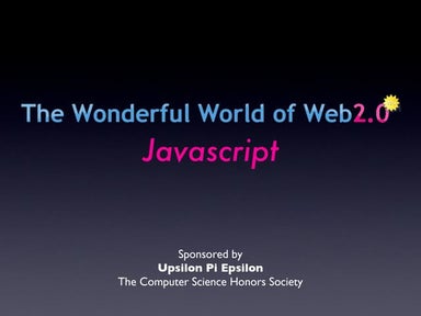 JavaScript Workshop
