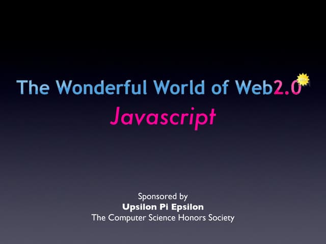 JavaScript Workshop