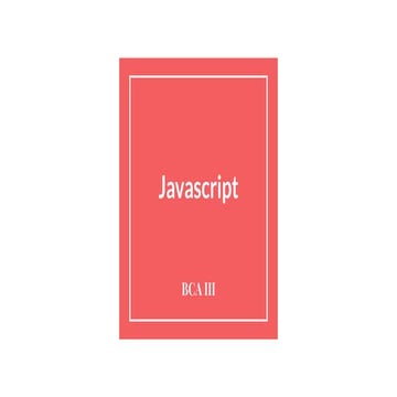 Introduction to javascript, internal inline external | PDF