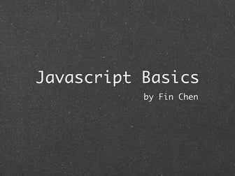 Javascript basics