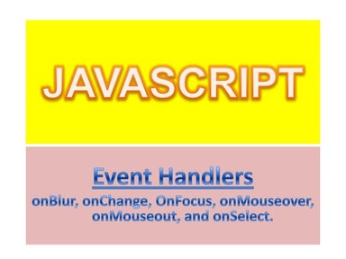 Javascript event handler