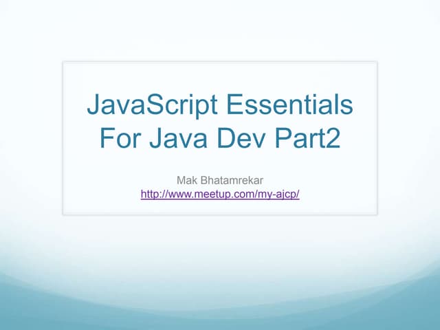 Java scriptforjavadev part2a
