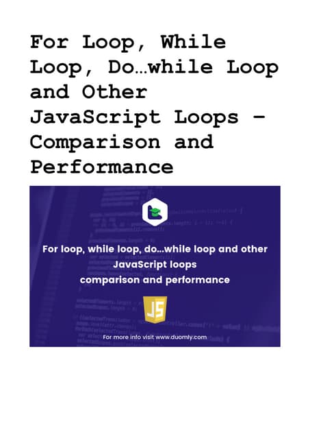 Javascript for loop