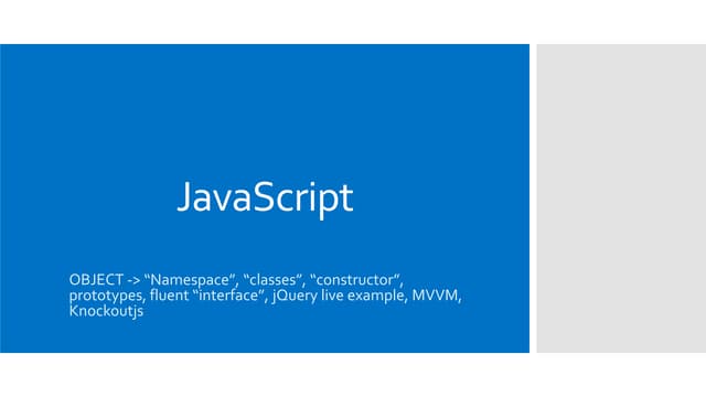 Javascript fundamentals and not