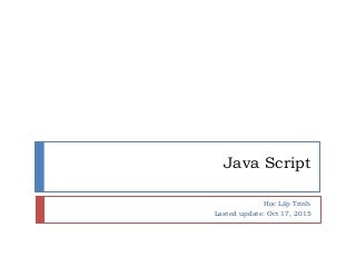 Java script in game