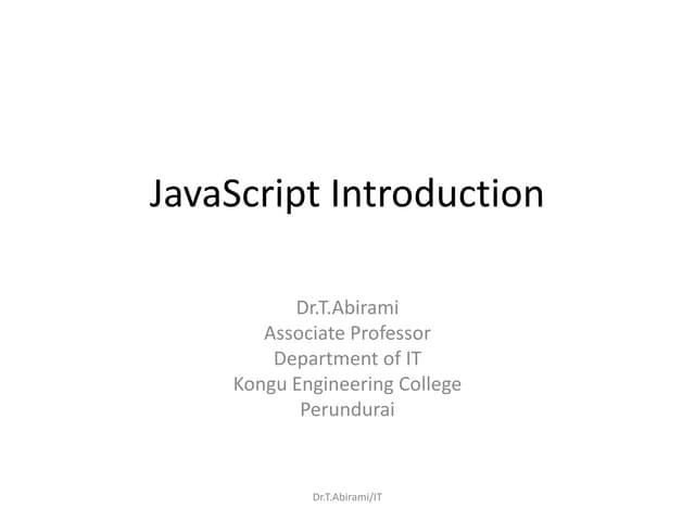 JavaScript_introduction_upload.pdf | Web Development | Internet