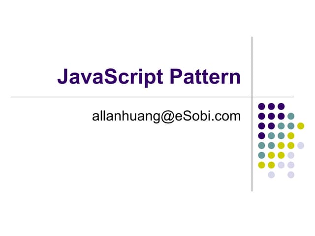 Java Script Patterns