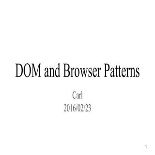 JavaScript patterns chapter 8 of mine