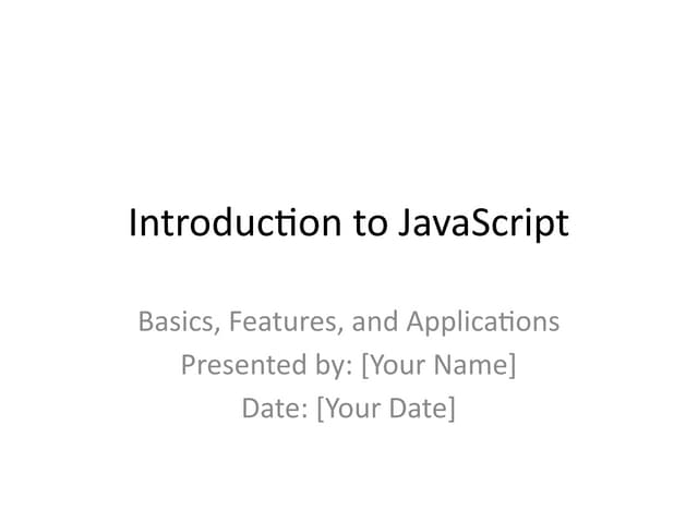 JavaScript_Presentation.pptx java coding for the | PPTX