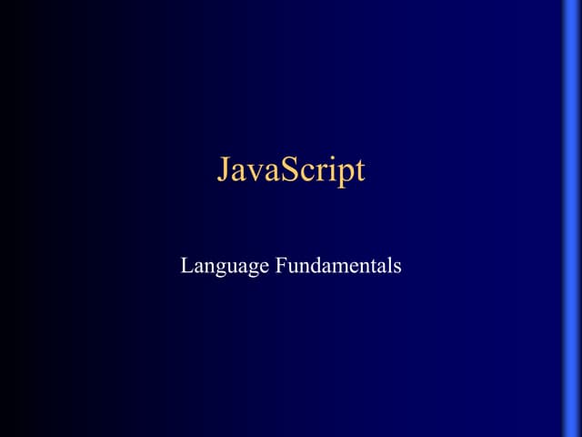 Java Script | PPT