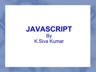 Javascript sivasoft