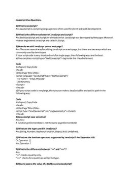 Java questions for viva | PDF
