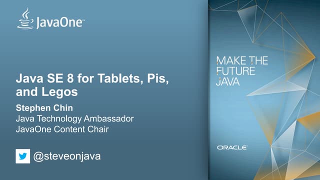 Java 8 for Tablets, Pis, and Legos | PPT