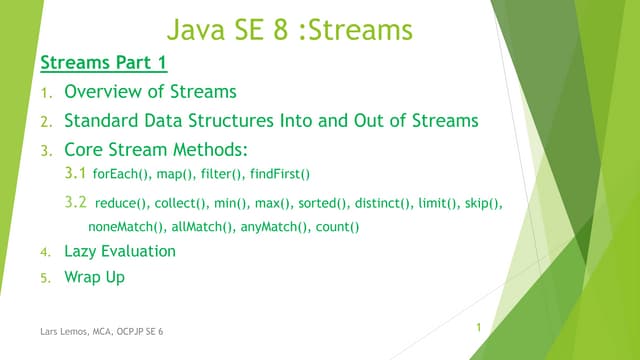 Java se 8 streams pt1