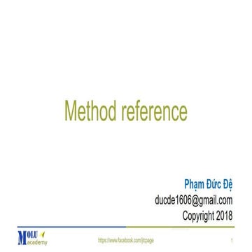 Java SE Advance Chapter9: Method Reference
