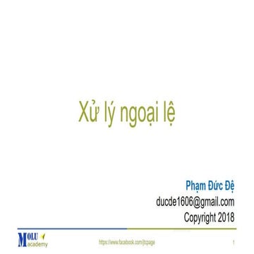 Java SE Basic Chapter8: Java Exception