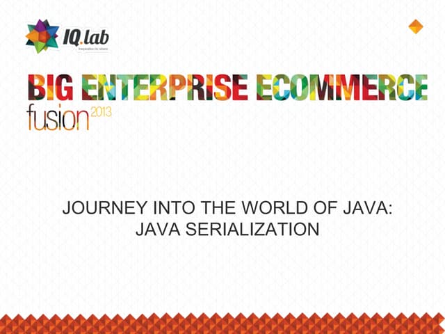 Java serialization