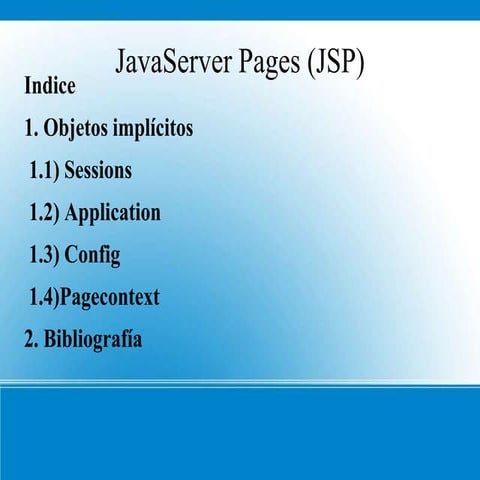 Java server pages (jsp)
