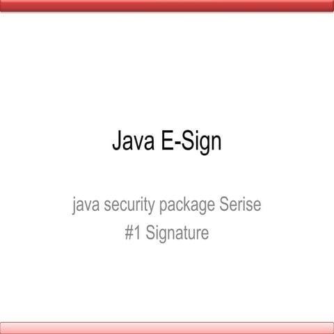 Java sign | PPT