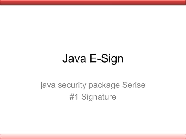 Java sign