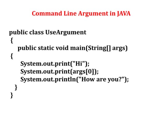 Java simple programs
