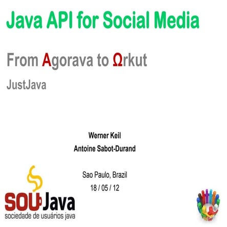 Java API for Social Media