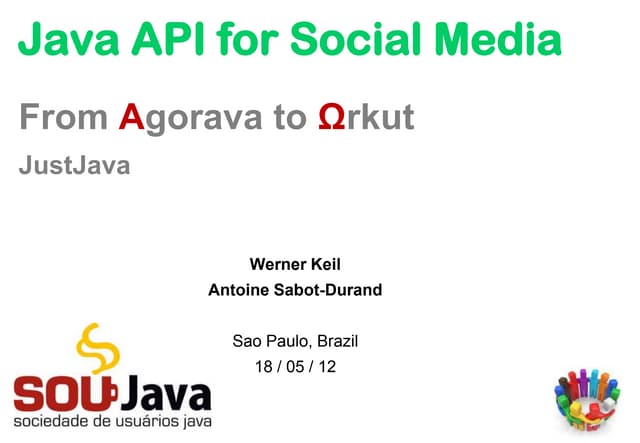 Java API for Social Media