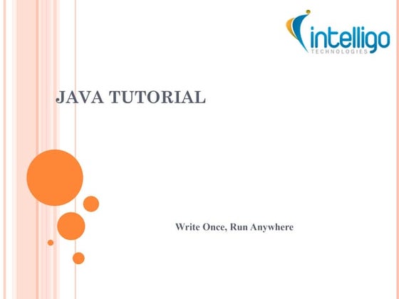 Introduction to java | PPT