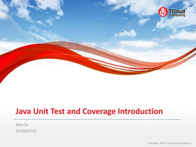 Java Unit Test and Coverage Introduction