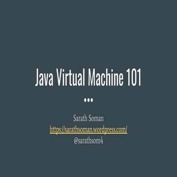 Java virtual machine 101 | PDF