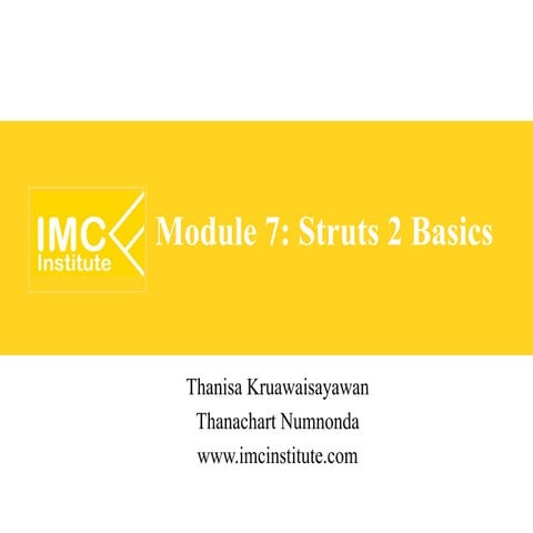 Java Web Programming [7/9] : Struts2 Basics | PPT