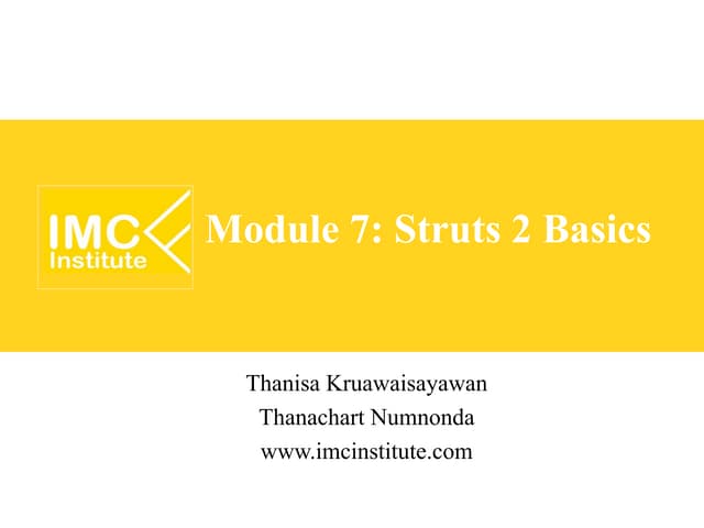 Java Web Programming [7/9] : Struts2 Basics