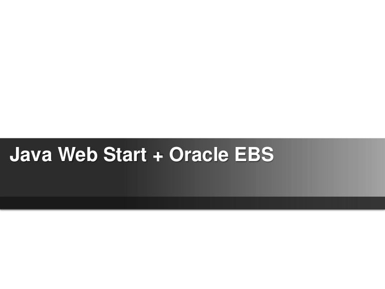 Java web start Quick Reference