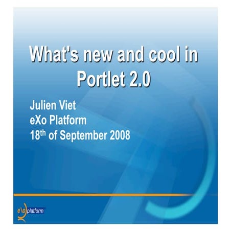 What's new and cool in Portlet 2.0