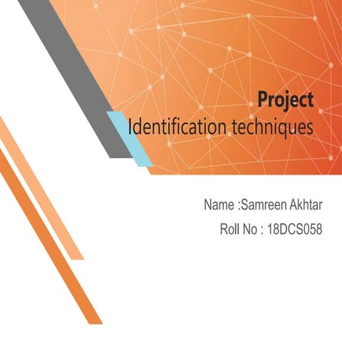 Project Identification Technique