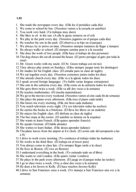 100 preguntas en ingles | PDF