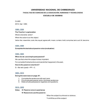 Javier calderon lesson report