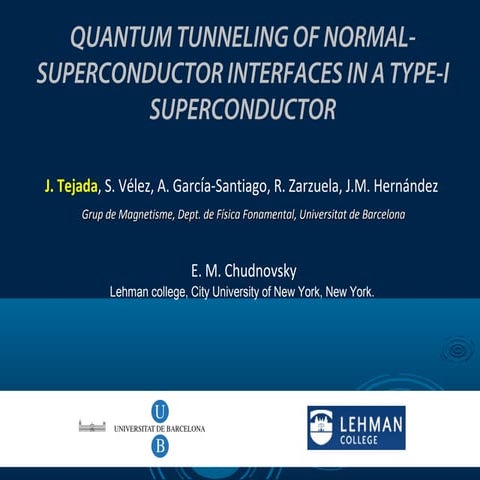 Quantum Tunneling of Normal-Superconductor Interfaces in a Type-I Superconductor