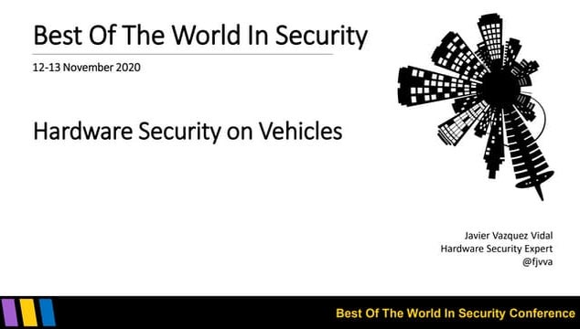 Hardware Security on Vehicles