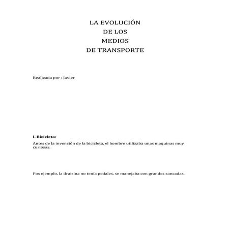 Javi medios de transporte