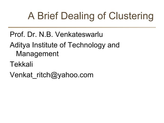 Clusteryanam